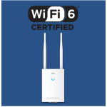 GWN7660LR is a long-range 802.11ax Wi-Fi 6 access point