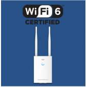 GWN7660LR is a long-range 802.11ax Wi-Fi 6 access point